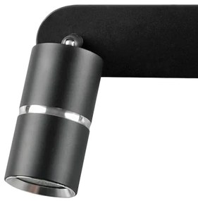 Bodové svietidlo BAMBOO 2xGU10/10W/230V čierna