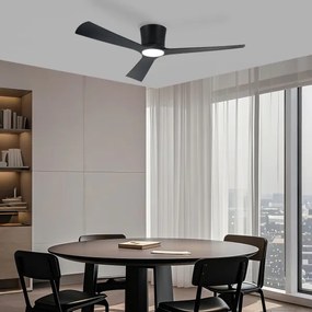 ZEVENTI - LED stropný ventilátor AUREX LED/24W/230V Wi-Fi Tuya čierna + diaľkový ovládač