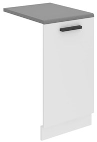 Panel na umývačku Bekini Premium Full Version zakrytý 45 cm biely mat s pracovnou doskou