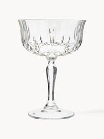 Poháre na šampanské s reliéfnym vzorom Opera, 6 ks