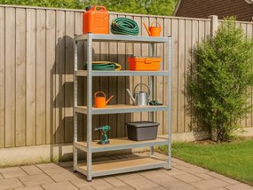 Regál 200x100x60 cm pozinkovaný 5-policový, nosnosť 875 kg