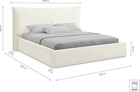 Zelená čalúnená dvojlôžková posteľ s úložným priestorom s roštom 180x200 cm Esala – Makamii