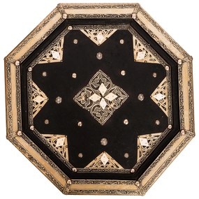 Orientálny stolík Noor biely 02