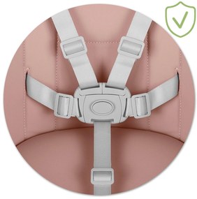 Detská jedálenská stolička Ricokids Mani ružová