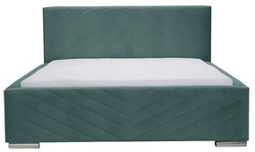 Čalúnená posteľ s úložným priestorom a matracom KOOL 180 x 200 cm Čierna