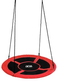 Aga Závesný hojdacia kruh 120 cm Červený