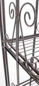 Kovová polica regál Caria - Bronzová