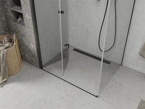 Mexen Lima, sprchovací kút 90 (dvere) x 120 (stena) cm, 6mm číre sklo, čierny profil, 856-090-120-70-00