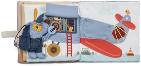 Lilliputiens - textilná knižka - psík Jules v garáži