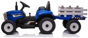 Elektrické autíčko Traktor s prívesom NV-X611 modré