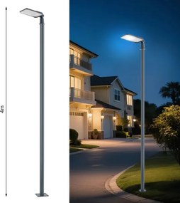 Brilagi-LED Vonkajšie svietidlo so stĺpom a 4 m káblom URBANLIGHT LED/100W/230V antracit IP65