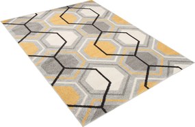 TA Koberec C569K ŠEDÁ/TMAVOŠEDÁ AZÚROVÁ Rozmer: 80x150 cm