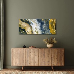 Obraz - Zlatá abstrakcia (120x50 cm)