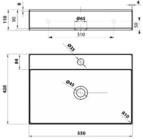 Antikoro umývadlo v striebornej farbe 55x42 cm Aurum – Sapho