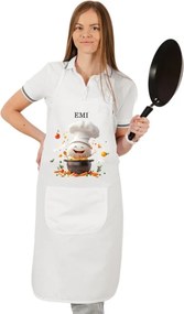 Kuchynská zástera Gusto EMI, biela