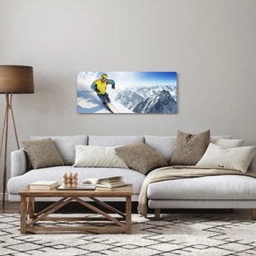 Obraz - Lyžiar (120x50 cm)