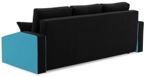 Veľká rozkladacia pohovka HEWLET PLUS color Čierna + žltá