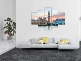 Obraz - Londýn v pastelových farbách (150x105 cm)