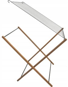 Erga Aurora Strong, drevený vešiak na sušenie bielizne 97,5x69,5x90 cm na postavenie, hnedá-čierna, ERG-SEP-1002SEPSULUNA