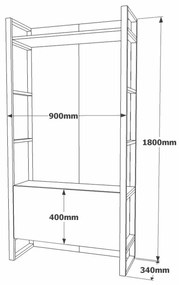 Predsieňová zostava Mea Atlantic Pine