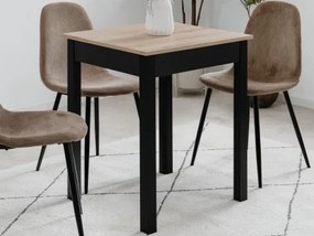 Jedálenský stôl Capri 60x67 cm, dub artisan/čierny%