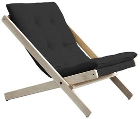 Sivé skladacie kreslo z bukového dreva Karup Design Boogie Dark Raw/Grey