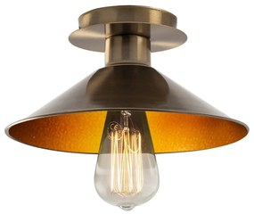 Stropné svietidlo v bronzovej farbe s kovovým tienidlom ø 24 cm Berceste – Opviq lights