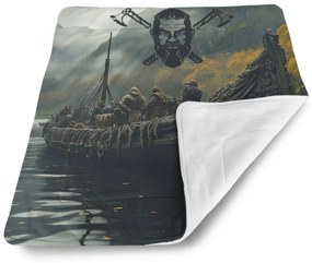 Sablio Deka pre bábätko Vikingové Loď - 80x100 cm