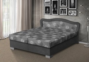 Nabytekmorava Čalúnená posteľ s úložným priestorom Sára180 čalúnenie: bordo/MEGA 17 bordo, Typ roštov: polohovacie