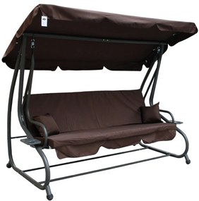 Záhradná hojdačka RAMIZ 8011 - hnedá