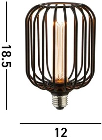 Searchlight 26005BK - LED dekoratívna žiarovka GLOBE E27/4,5W/230V 2700K