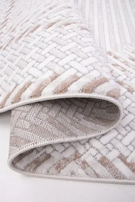 Koberec BUTIK 347 krémový / hnedý