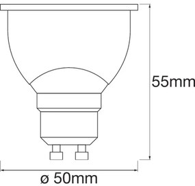 SADA 3x LED Stmievateľná žiarovka SMART+ GU10/5W/230V 2700K-6500K - Ledvance