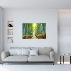 Obraz - Bambusový les (90x60 cm)