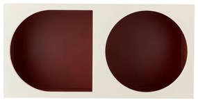 Červená/biela nástenná knižnica 30x60 cm Graphia – Bloomingville