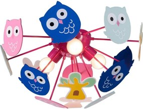 Rabalux 6389 - Detský prisadený luster BIRDY 3xE14/40W/230V