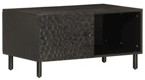 Konferenčný stolík, čierny 80x50x40 cm, mangový masív 356823