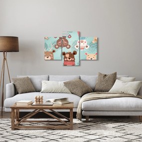 Obraz - Veselí medvedíci (90x60 cm)
