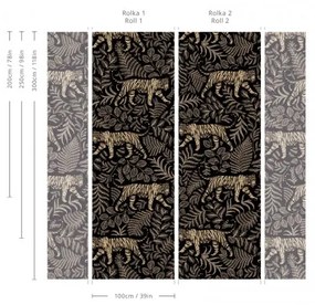 WALLCOLORS Camouflaged Tiger wallpaper - tapeta POVRCH: Prowall Concrete