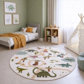 Prateľný detský koberec ø120 cm Coco 1131 – Ayyildiz Carpets