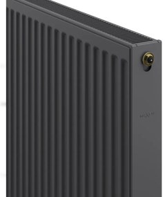 Mexen, Panelový radiátor Mexen CV21 500 x 1400 mm, spodné pripojenie, 1551 W, antracit - W621-050-140-66