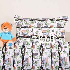 Obliečky detské bavlnené Mesto EMI: Detský set 90x130 + 45x65