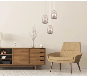 ITALUX MDM-3480/3A GD - Luster na lanku HARLEY 3xE27/40W/230V rose gold