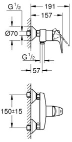 GROHE 23771000 - Sprchová batéria START FLOW lesklý chróm