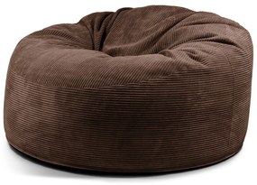 Tmavohnedý menčestrový sedací vak Om 135 – SLOWDOWN