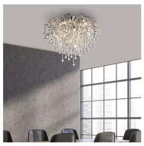 Paul Neuhaus 8091-55 - Prisadený luster ICICLE 9xG9/40W/230V pr. 50 cm chróm