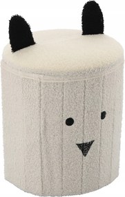 CH Taburetka s úložným priestorom Teddy - biela
