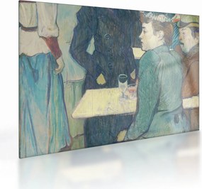 Sklenený obraz - Henri de Toulouse-Lautrec, A Corner of the Moulin de la Galette, reprodukcia (70x50 cm)