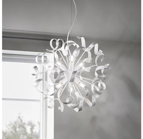 Ideal Lux - Luster na lanku VORTEX 6xE14/40W/230V pr. 53 cm strieborná/patina