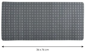 Spirella Protišmyková podložka do vane QUADROPremium, sivá, 36 x 76 cm